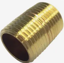 1/2 X CLOSE NIPPLE BRASS 12CRBN