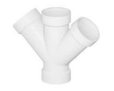 3 DOUBLE WYE PVC SCH 40 3PDY