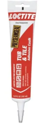 LOCKTITE CLEAR CAULK 5.5OZ 243032