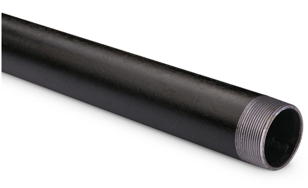 1/2 X 1' PIPE STEEL BLACK 1210BP