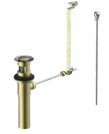LAVATORY POP-UP CHROME ALL BRASS 523619 OLD 124020