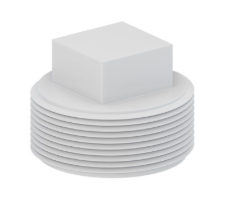 1 1/2 PLUG THREADED PVC 40 112PTPL