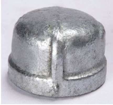 1/2 CAP GALVANIZED 12GCAP