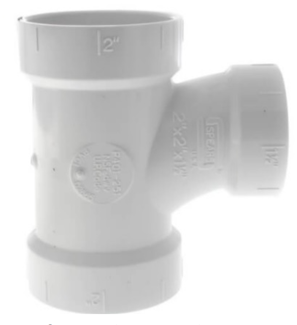 2 X 1 1/2 TEE PVC 2112PT