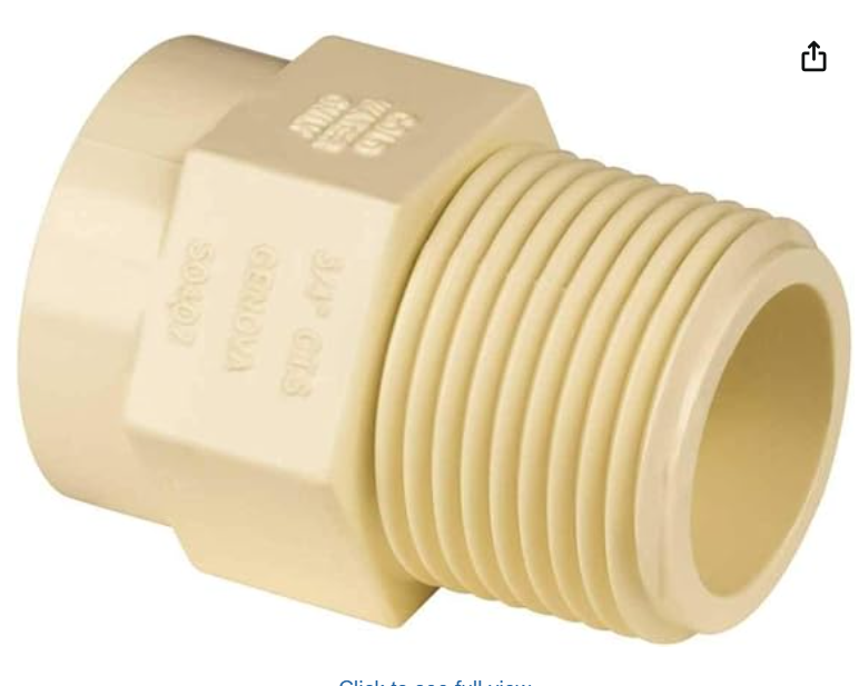 3/4 MALE ADAPTER CPVC 34CPVCMA