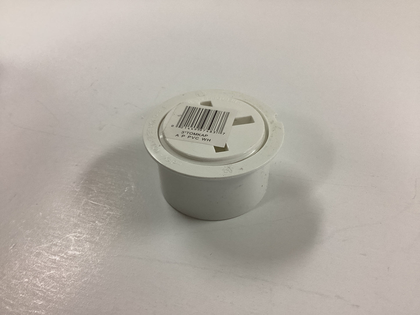 3" PVC Tom Cap W/Flush Plug