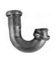 1 1/2 GROUND JOINT J BEND CHROME 2654-W1 GJJB