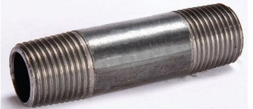 1/2" X 6 BLACK NIPPLE 126BN
