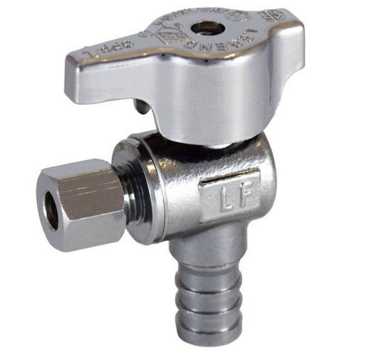 LEGEND ANGLE STOP VALVE R 09 1/2 PEX X 1/4 OD LR09PEXCH